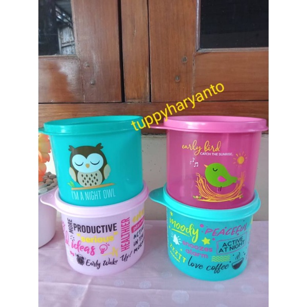 Toples lucu cutie twee canister tupperware 1pcs