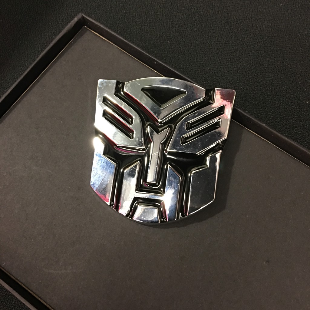 Emblem Stiker Mobil Chorme Transformer Autobots Decepticons