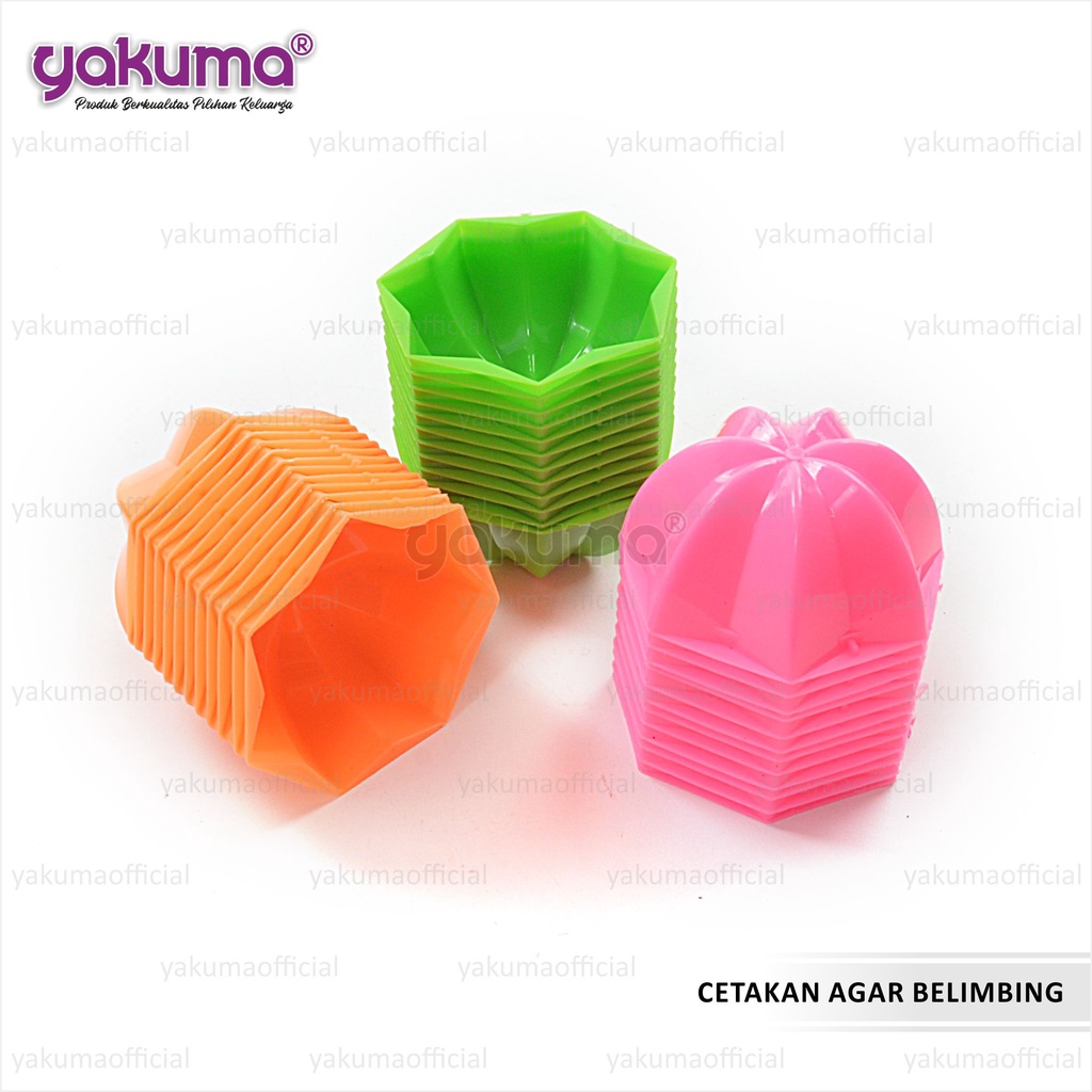 CETAKAN AGAR / JELLY / PUDING / COKLAT BELIMBING (12 PCS)