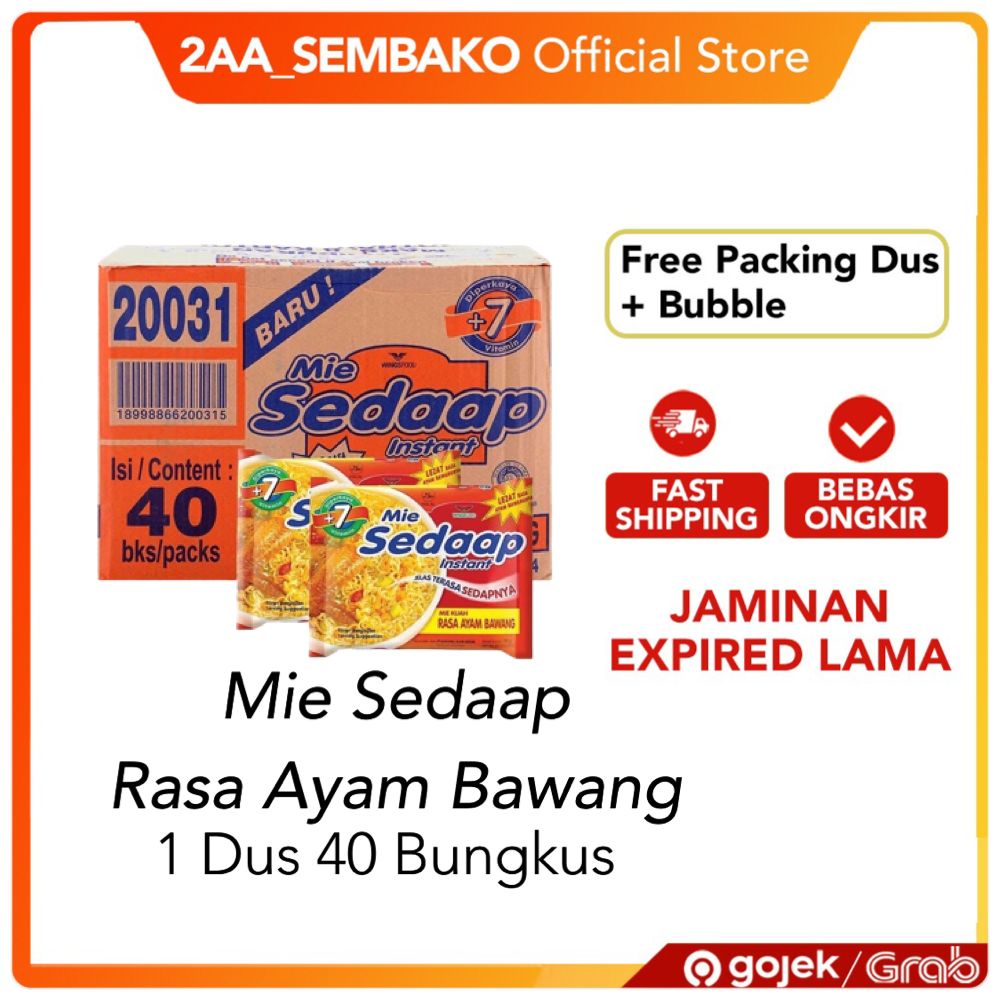 

Mie Sedaap Rasa Ayam Bawang 1 Dus