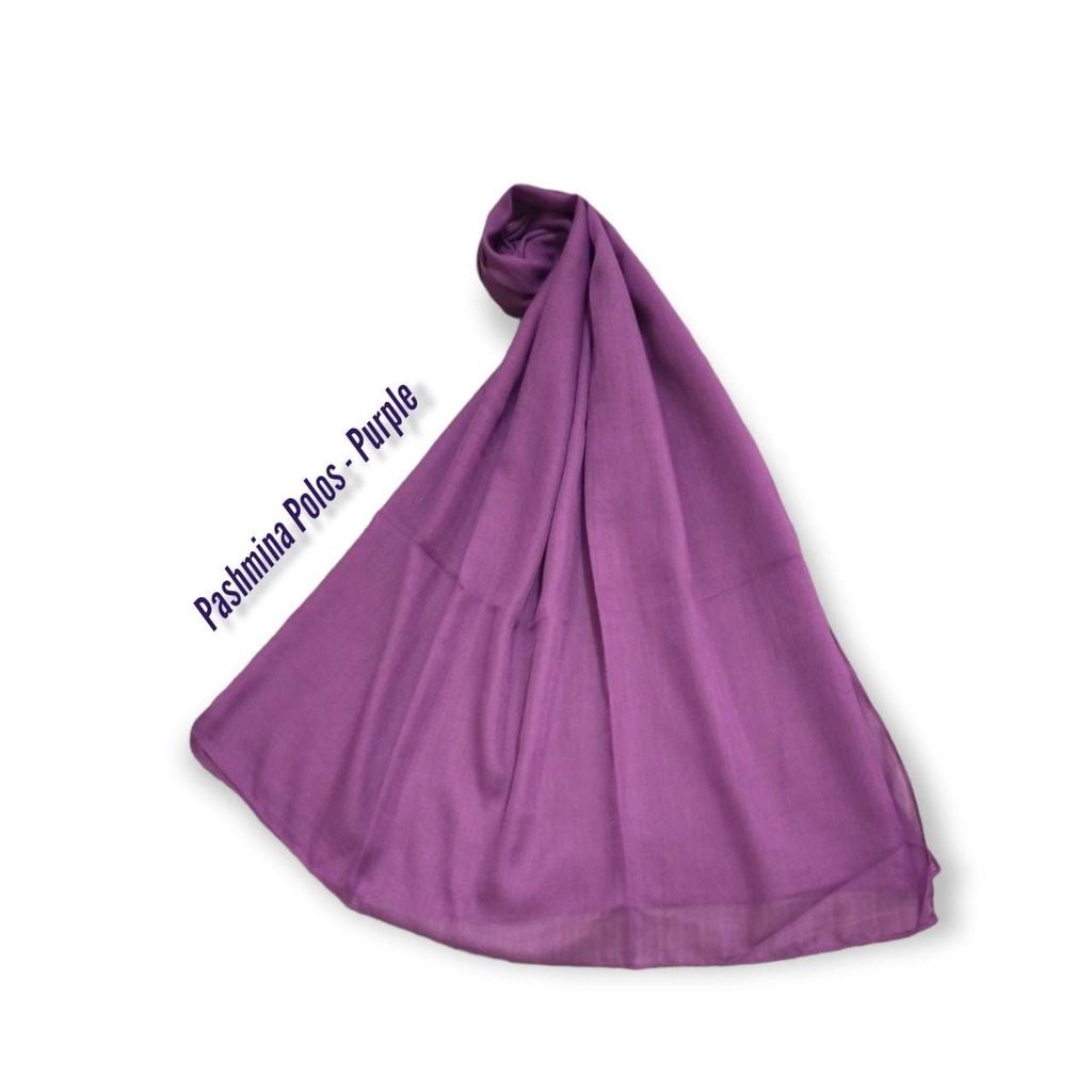 Pashmina Polos Polyester 160cm x 60cm Hijab Paris