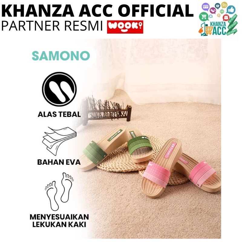 KHANZAACC SAMONO SS004 Sandal Fashion Wanita Anti Licin Outdoor Sports Slippers