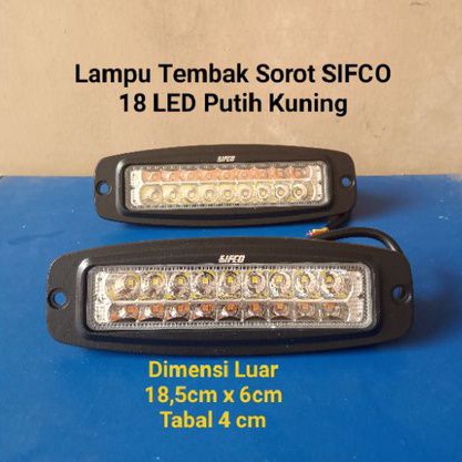 Lampu Tembak Sorot SIFCO 18 LED PUTIH