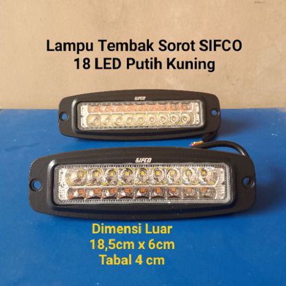 Lampu Tembak Sorot SIFCO 18 LED PUTIH