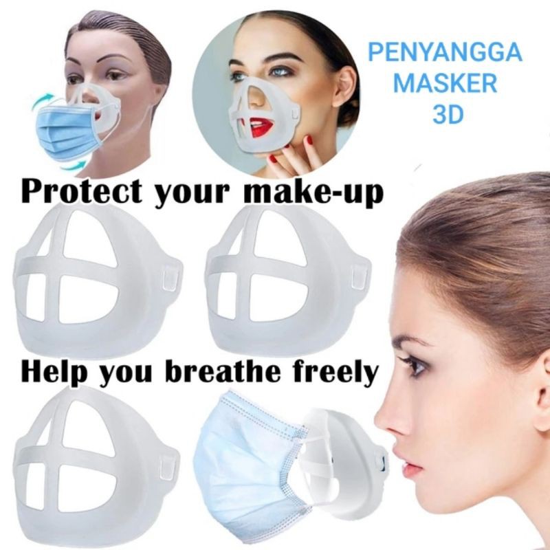 PENYANGGA MASKER 3D MASK BRACKET SILIKON SIRKULASI UDARA ANTI PENGAP