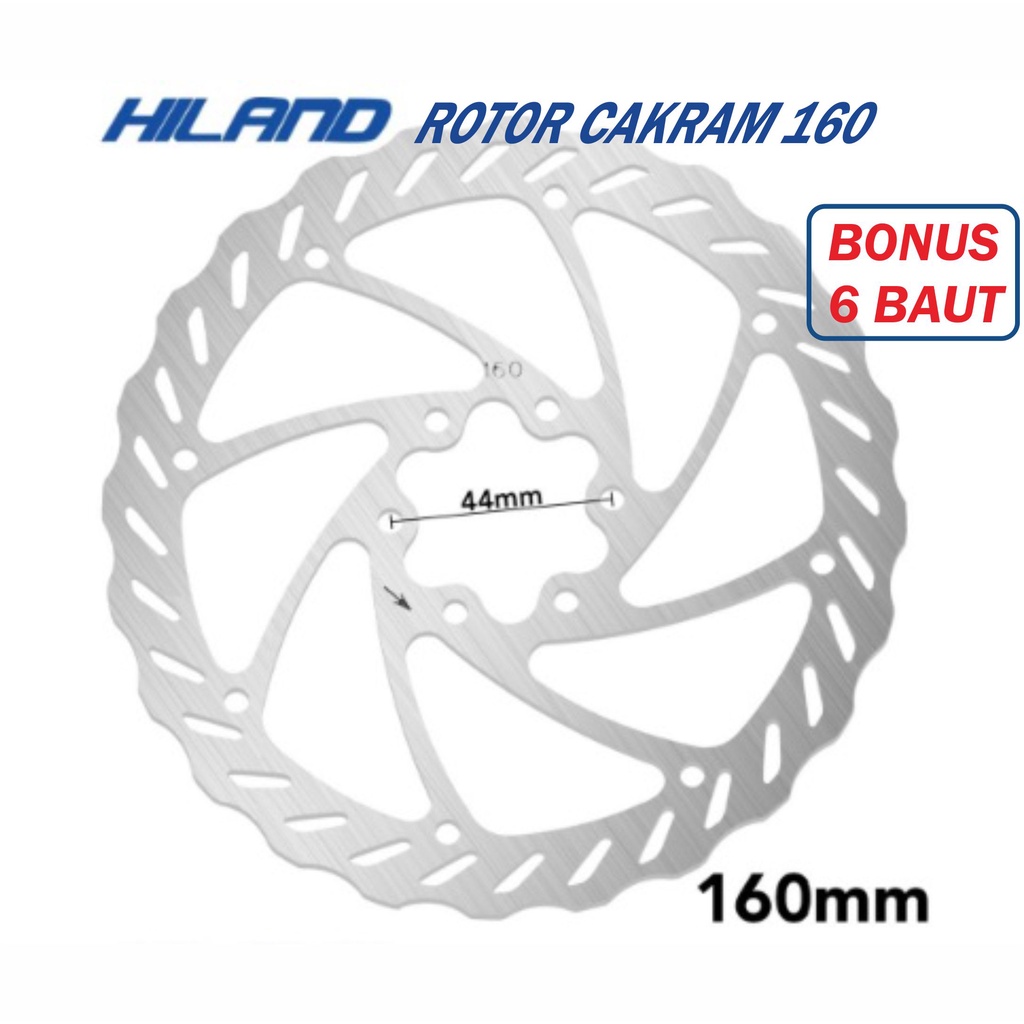 ROTOR CAKRAM Rem Sepeda Gunung Minion MTB 160 6 Baut