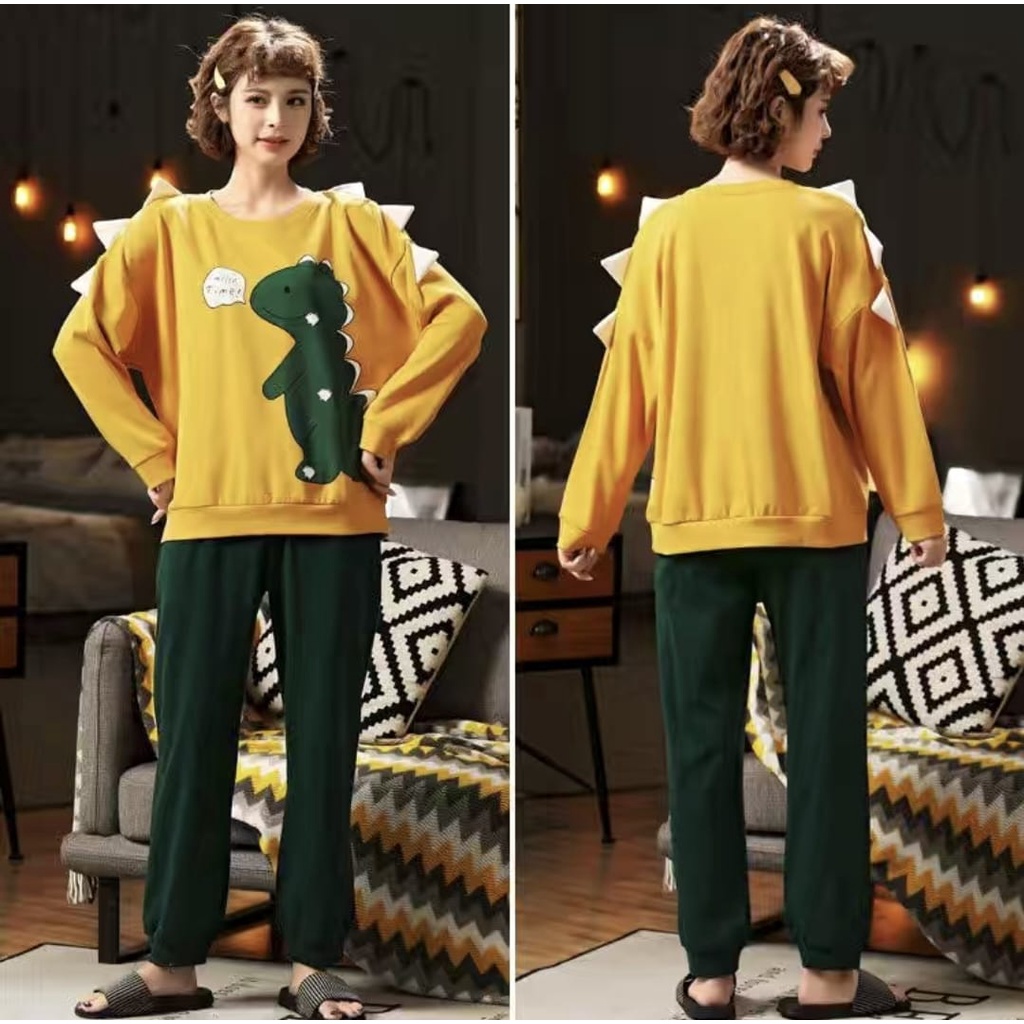PP piyama baju tidur couple bahan kaos import