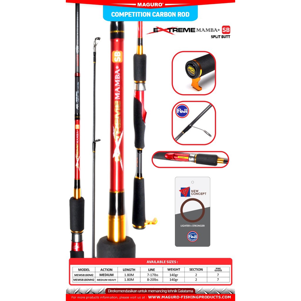 JORAN GALATAMA MAGURO EXTREME MAMBA SB 180MH2 20lbs