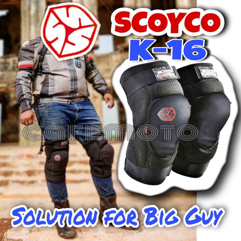 Deker / Kneepad Scoyco K-16 knee guard K16 Lutut [ Soft n Comfort ] cycling Touring bikers