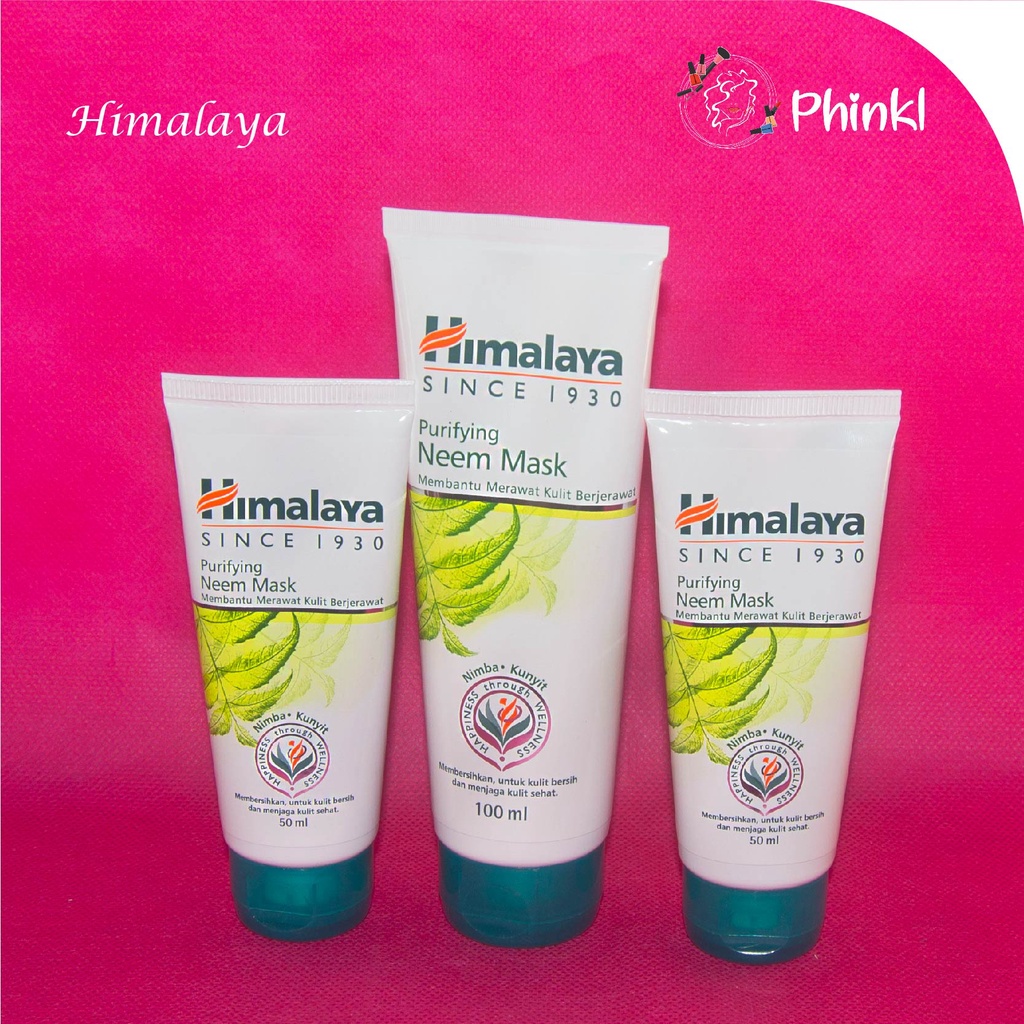 `ღ´ PHINKL `ღ´ HIMALAYA neem mask masker wajah organik anti jerawat mugwort cream oles