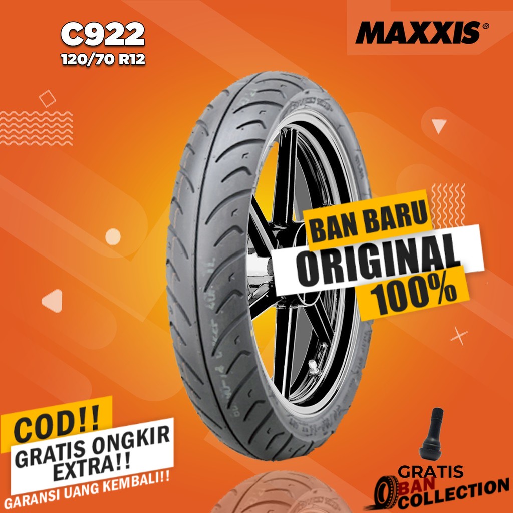 Ban Motor IMPOR - VESPA MATIC // MAXXIS C922 120/70 Ring 12 Tubeless