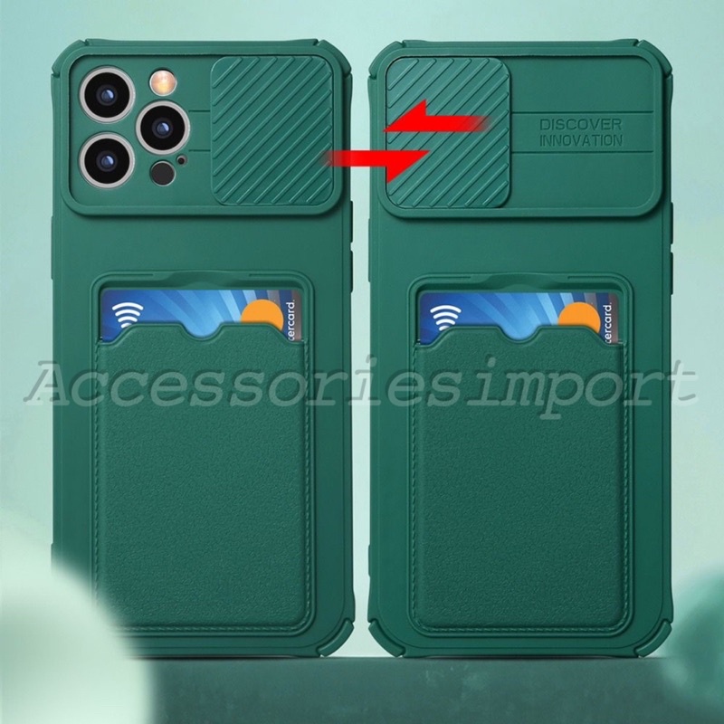 VIVO Y20S G/ Y12S/ Y20S/ Y20i/ Y20/ Y12/ Y15/ Y17 / SOFT CASE MACARON SLIDE CAMERA PLUS SLOT CARD HOLDER DESIGN