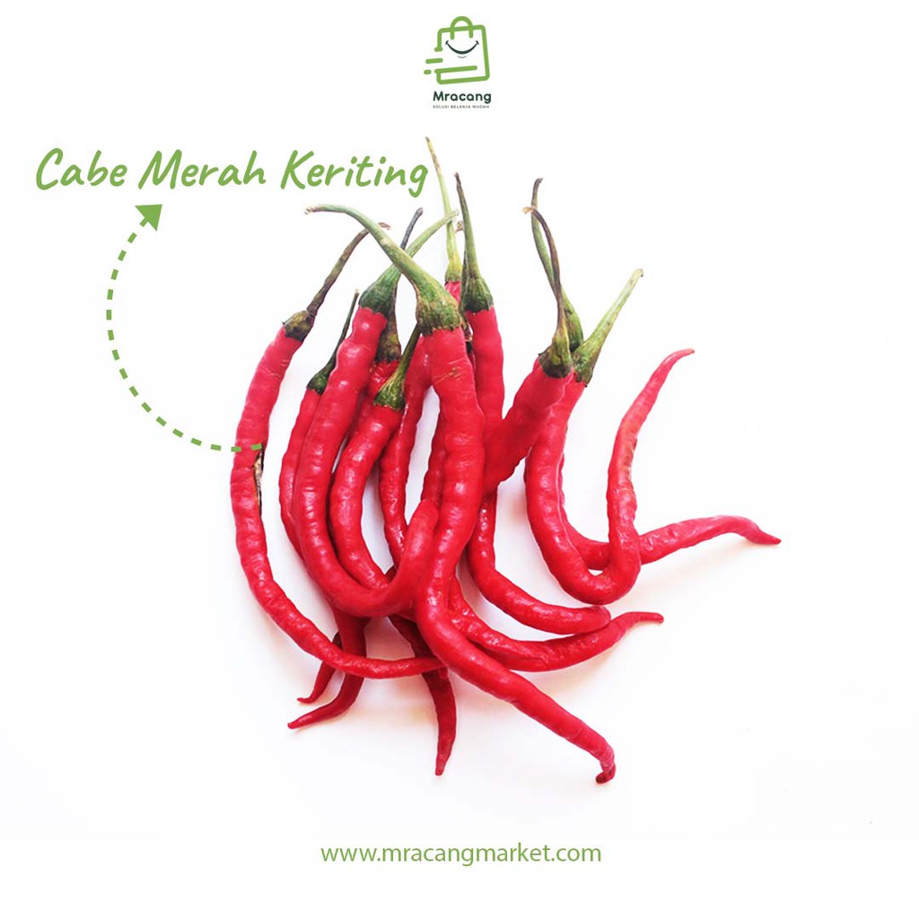 CABE MERAH KERITING / 100gram