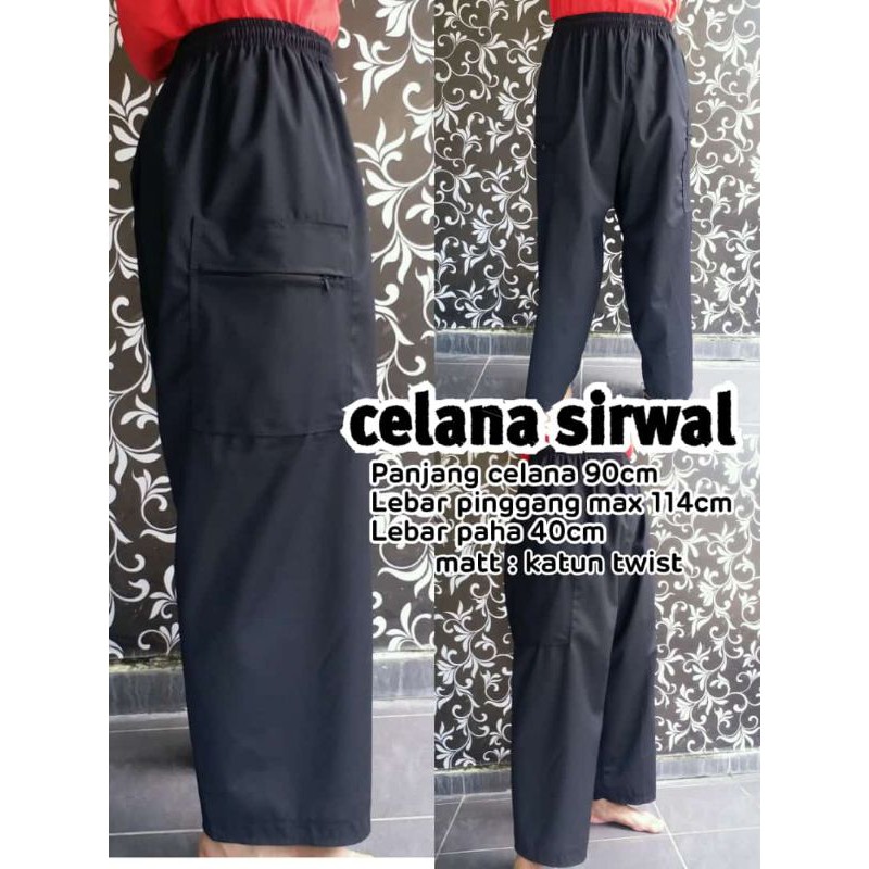celana sirwal dewasa bahan katun twill