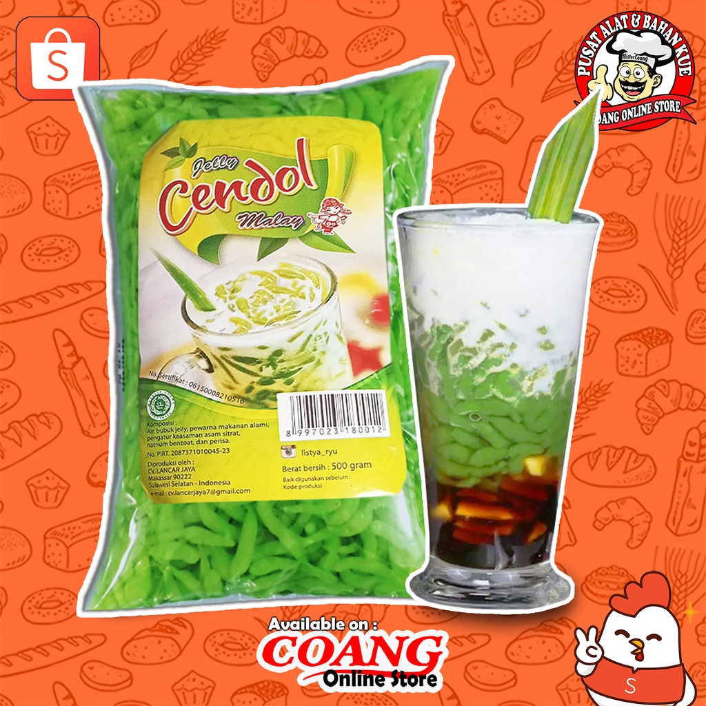 

JELLY CENDOL MALAY 500 GR - CENDOL JELLY SIAP CAMPUR - ENAK DAN KENYAL