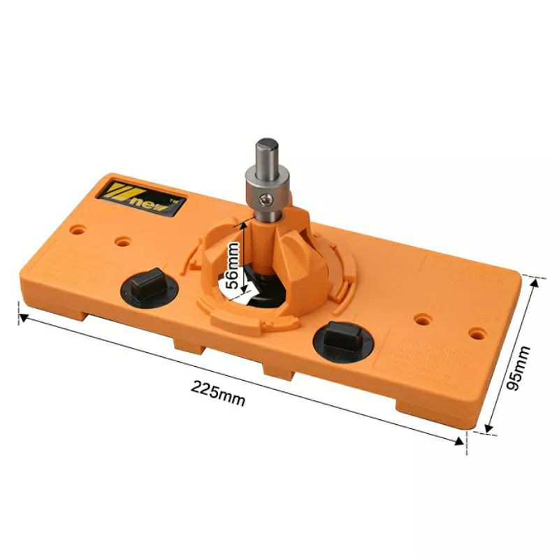 Alat Bantu Penanda Bor Engsel Sendok Lemari Kabinet Hinge Hole Jig Set Drill 35mm