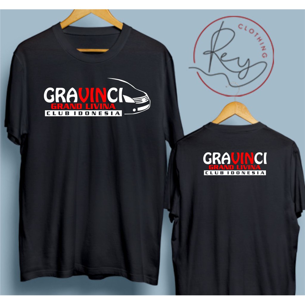 Kaos Distro Club Mobil - Kaos Grand Livina Club Indonesia - 100% Cotton Combed 30s