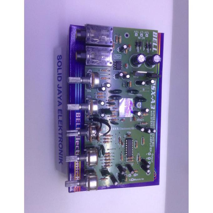 Kit Bsx Stereo A3 Control Bsx-A3 Tone Control Plus Amplifier Bgr Echo Terbaru