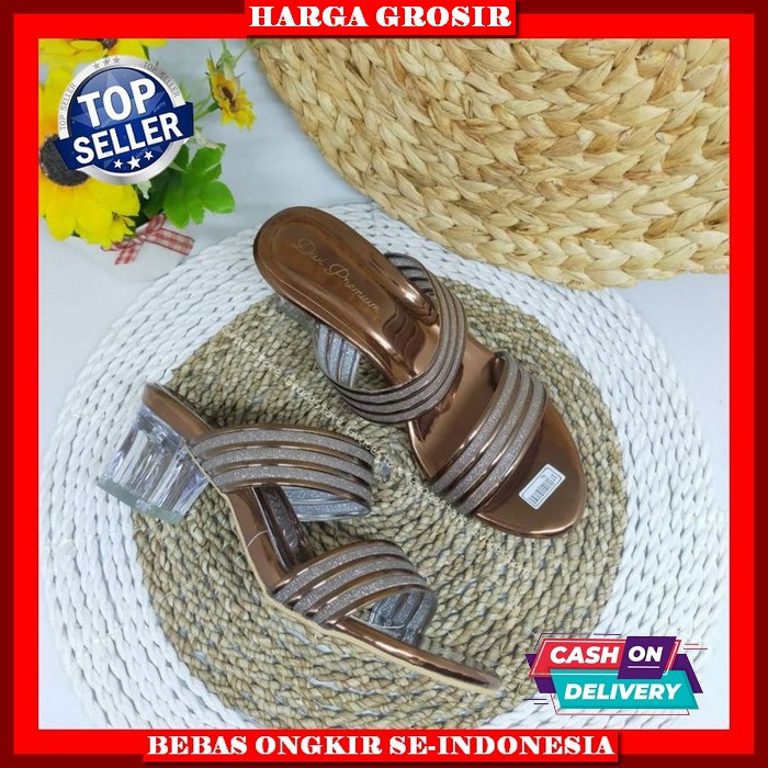 Sendal Haihil Hils Hak Tinggi Pesta Kerja Wanita Murah Import Kekinian Haihils Ibu Ibu Sandal Kondan