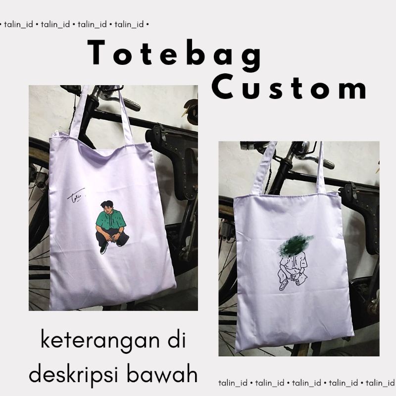

Totebag Custom/Tas/Kain Lukis/Desain Sendiri/Hadiah