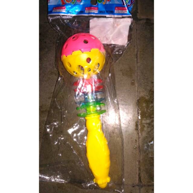 Mainan anak kerincingan gagang/ kerincingan bayi / kerincingan tongkat