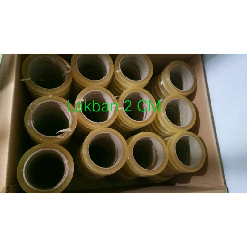 

Lakban bening / solasi / solatif / selotif 1 inchi, 24 mm x 80 yard kualitas daimaru lem super kuat