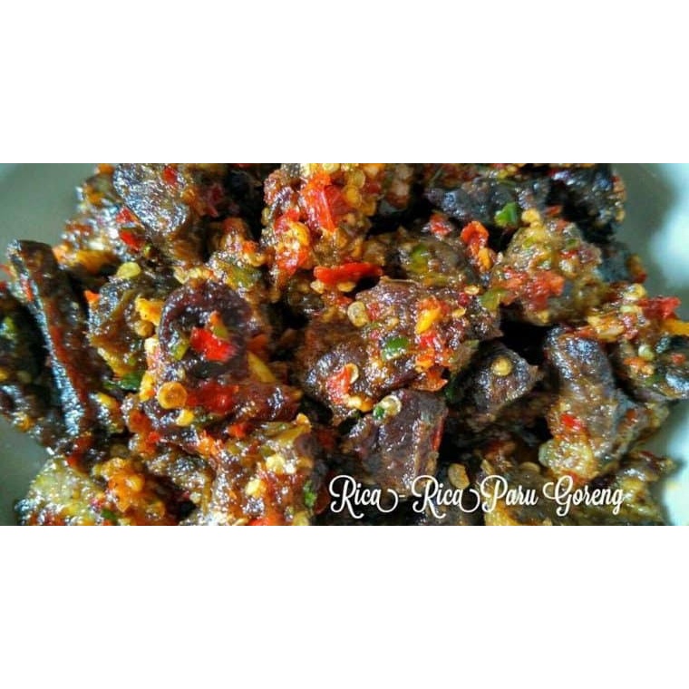 Rica rica paru sapi/paru sambal mercon/paru sapi mercon