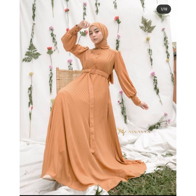 HAZEL DRESS CARAMEL AINAYYA