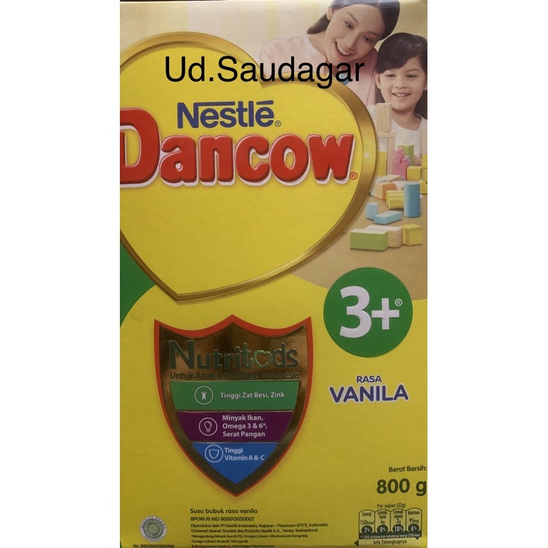Nestle Dancow 3+ Susu Pertumbuhan Vanila / Madu 800gr