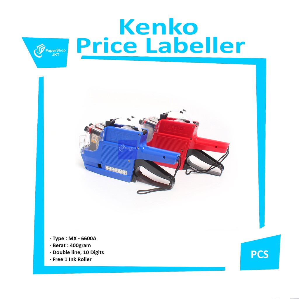 

KENKO - Mx-6600A Alat Label Harga - Price Labeller 10 Digits, 2 Lines - Pcs