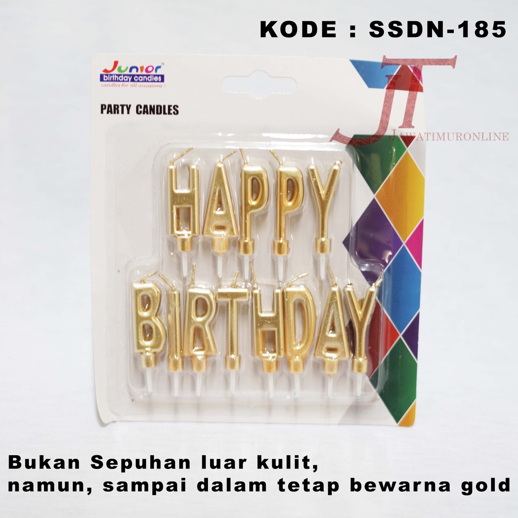 Lilin Ulang Tahun Letter SSDN 185