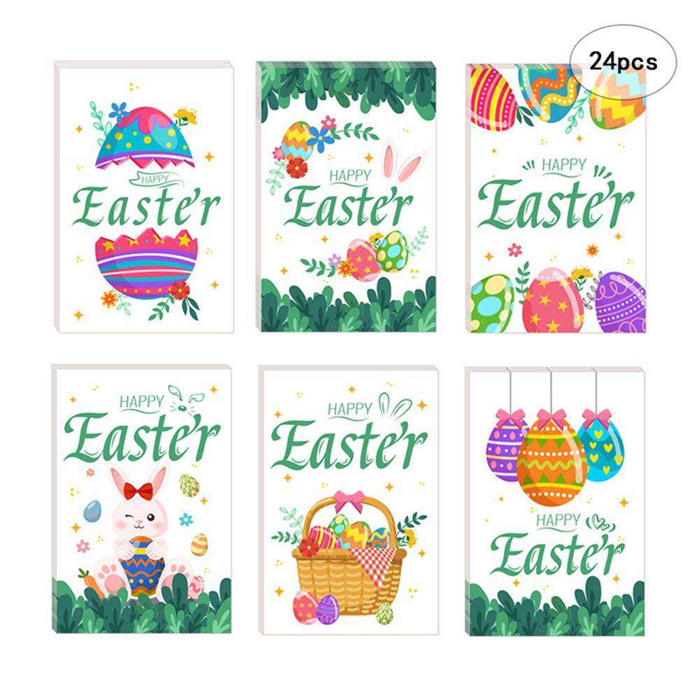 Solighter Easter Cards Kit 24pack Perlengkapan Paskah Spring Note Card Dengan Amplop