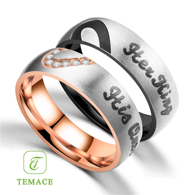 Cincin Titanium CNJ0018 - Permata Diamond Anti Karat Selamanya