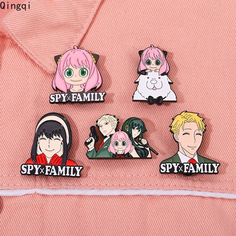 Bros Pin Enamel Desain Karakter Kartun Anime Spyxfamily Anya Forger Yorger Untuk Hadiah Teman