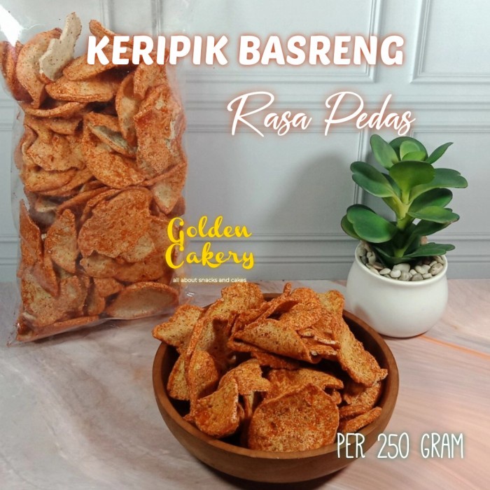 

4eh Basreng Paling Laris Bakso Goreng Pedas Isi 250Gram 60Jhh