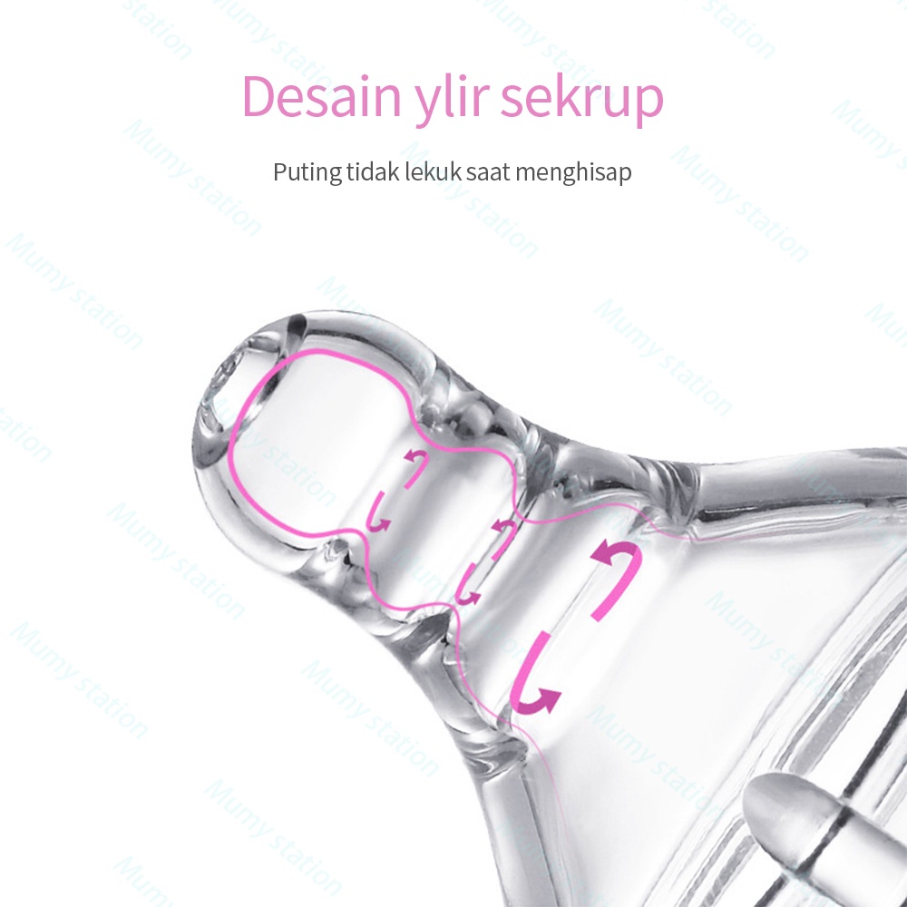 SILICONE PACIFER STANDARD /Dot Nipple Peristaltic SLIM NECK/ Dot Ulir Ukuran S /M /L /BPA FREE Peristaltic Plus Standar/Bisa Untuk Pigeon