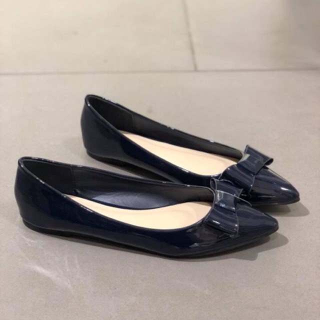VINCCI VNC Flat shoes navy bow original new arrival