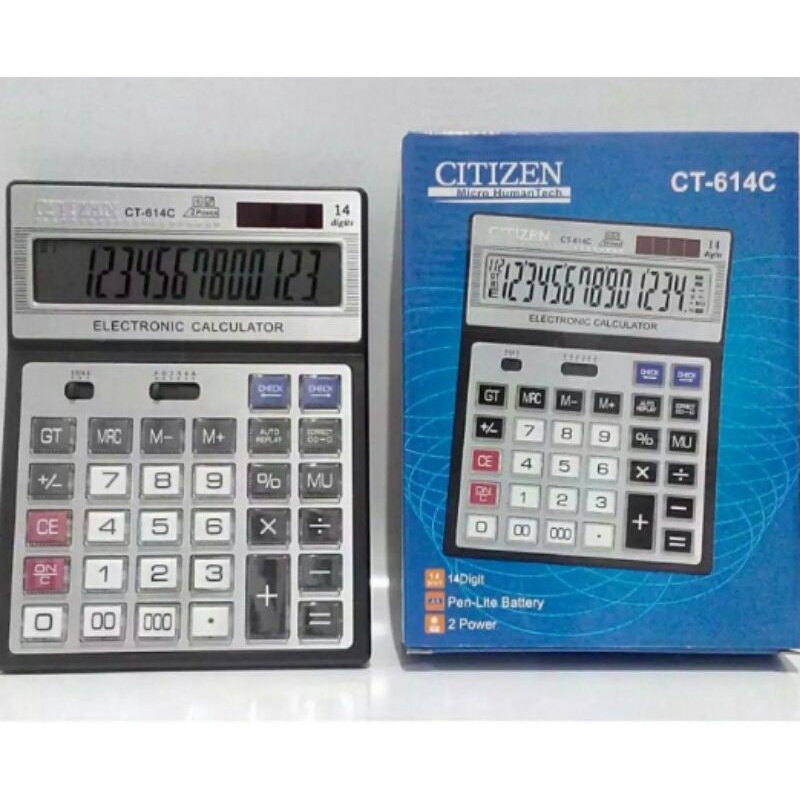 

COD Kalkulator Citizen CT 614C Kalkulator 14 Digits/Kalkulator Dagang/Kalkulator serbaguna