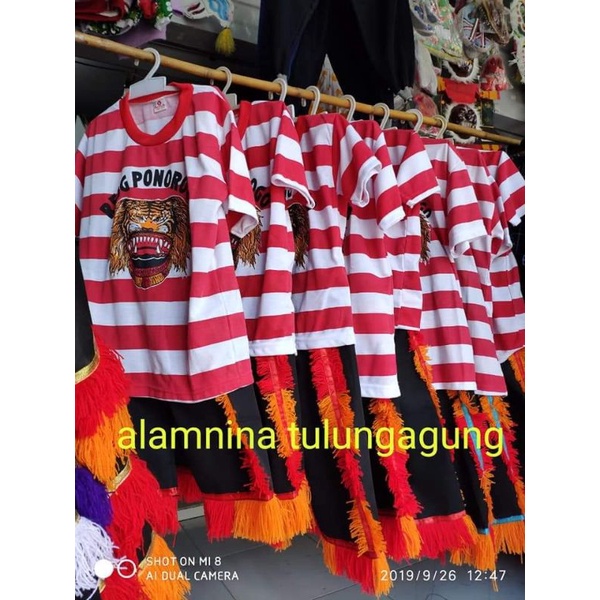 setelan kaos reog Ponorogo jaranan kuda lumping barongan