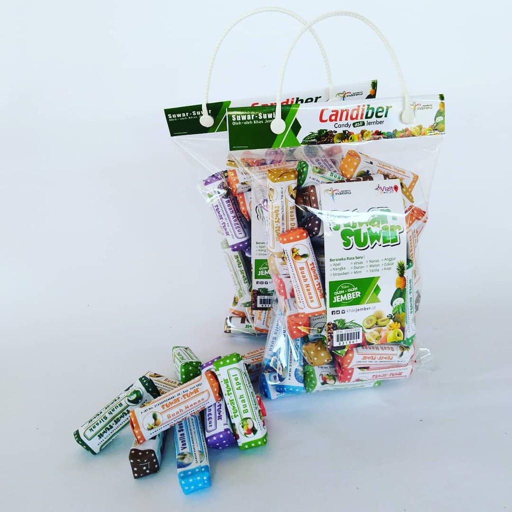

Suwar-suwir Candiber Tas Tanggung 500 Gram / Oleh-oleh Khas Jember