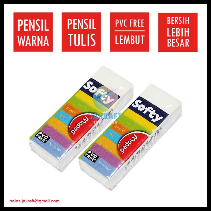 

Penghapus Segala Pensil Warna & Tulis Serbaguna Maped Softy Eraser Kode 111