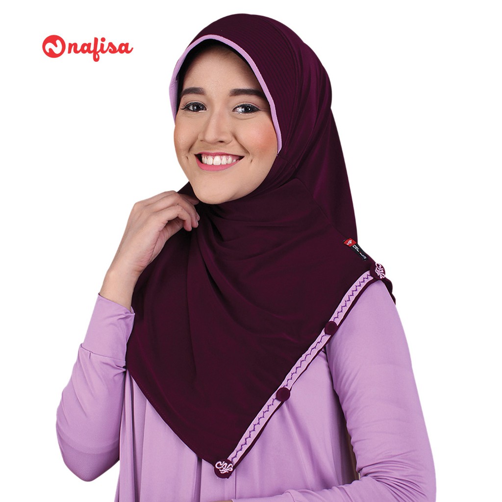 Jilbab Instan Bergo Nafisa Alina | Hijab Instan Bergo Pad Kerudung Instan Bergo Pet Bergo Nafisa