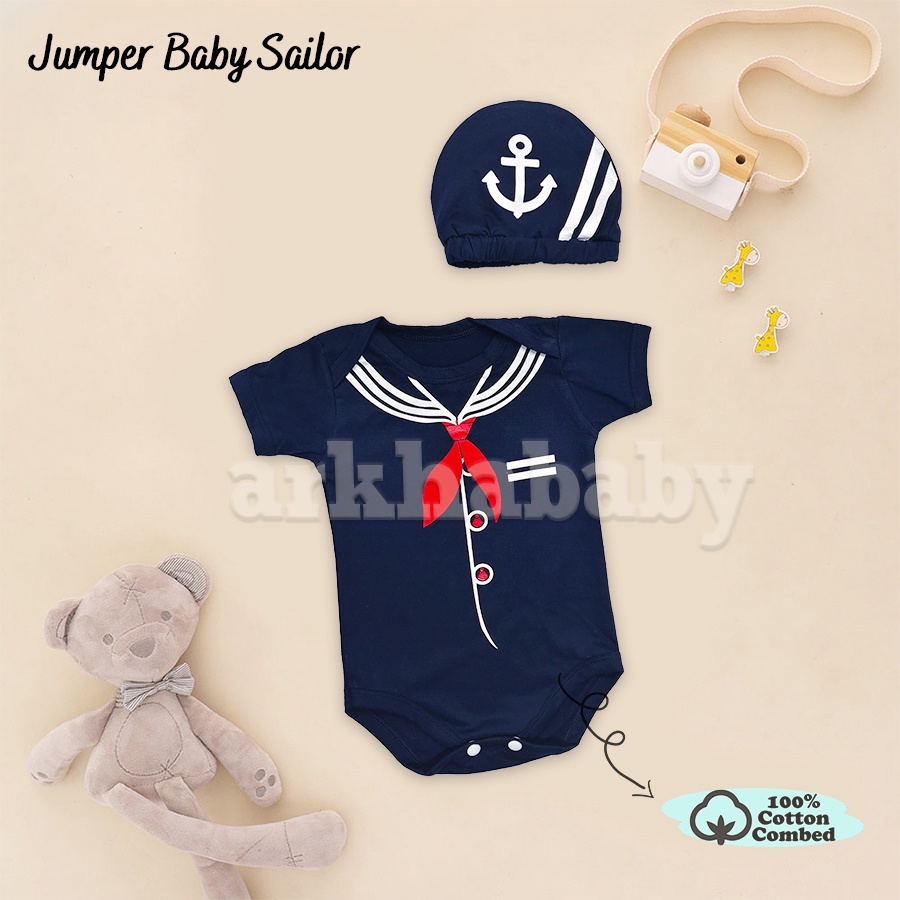 Baju bayi jumper bayi bintang/ jumper bayi sailor /jumpsuit baby