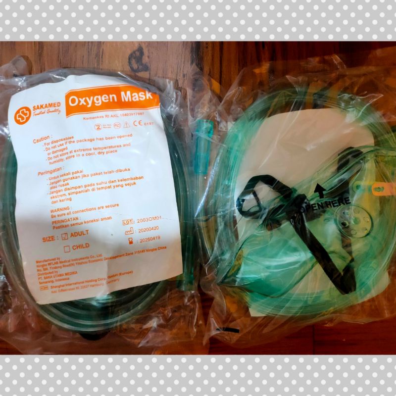 Masker Oksigen Dewasa/ Adult Oxygen Mask