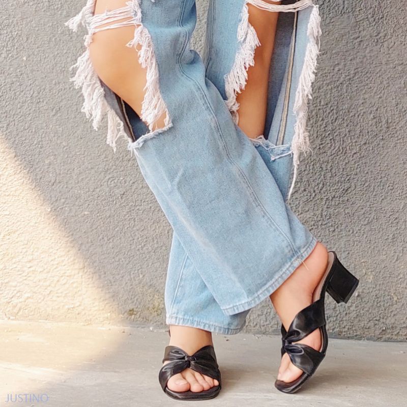 Sandal Hak Tahu JUSTINO HTB02 Series Heels Wanita 5cm-6