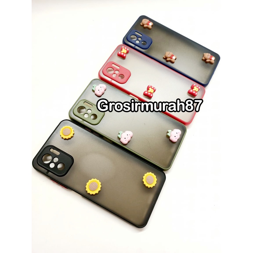 candy macaron softcase case tebal kondom hp Redmi note 10 4G Pink maroon kuning hitam navy