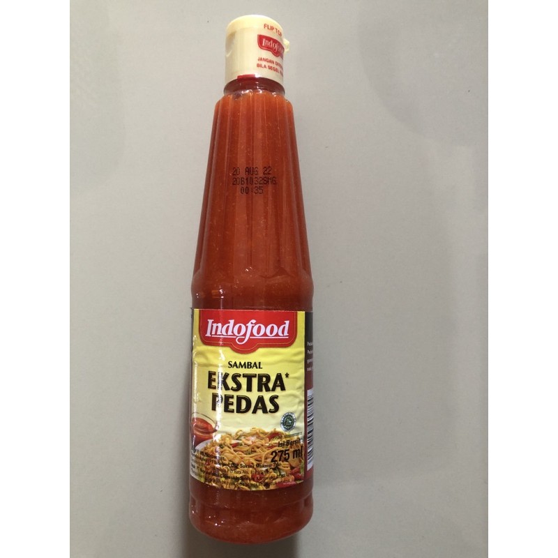 

Indofood Sambal EXTRA PEDAS 275 ml botol