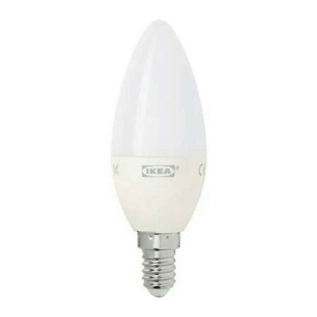 Ledare Bohlam Ikea LED E14 400 Lumen Dapat Diredupkan