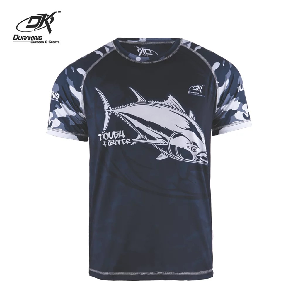 DK Fishing Jersey SS  Fighter Tuna Fish Blue
