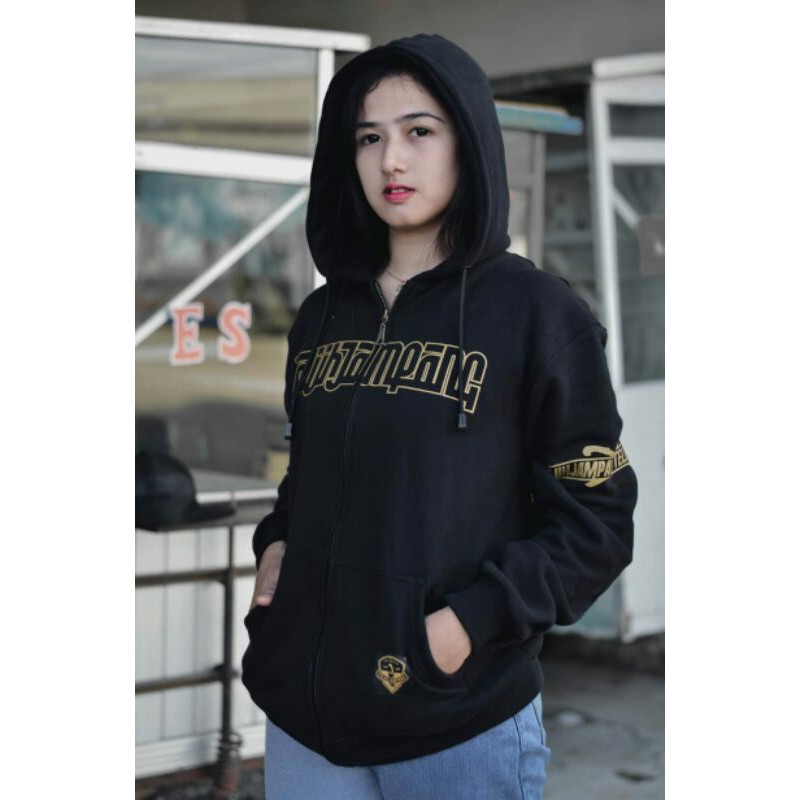 Jaket hoodie Teluh jampang orginal / sweater orginal